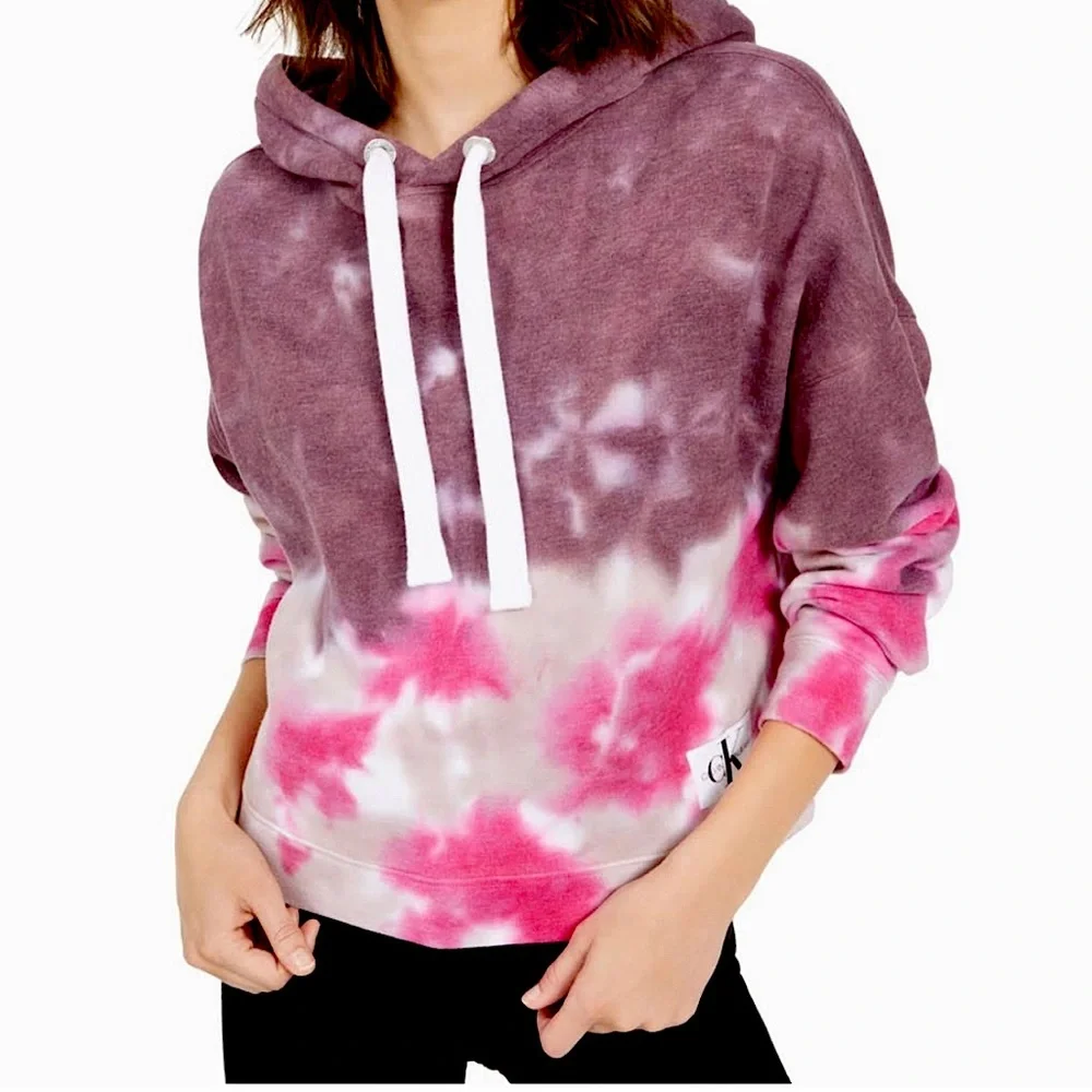 Calvin Klein Tie Dye Sz Small Hoodie - Picture 1 of 4